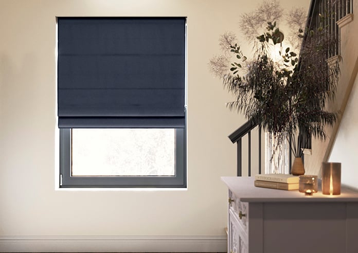 Norleigh, Indigo - Twist&Fit Roman Blind - Image 3